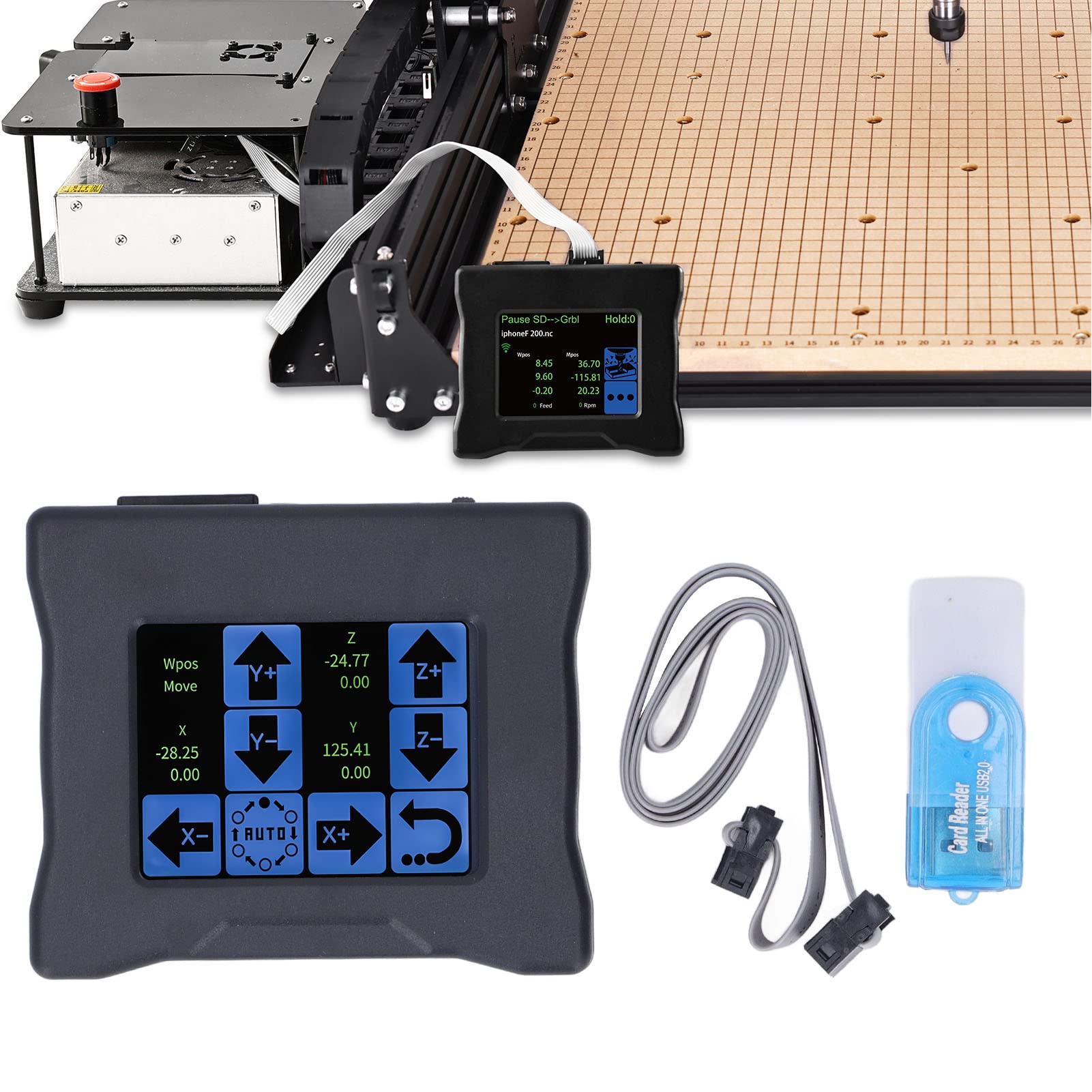 Amazon.co.jp: CNCオフラインコントローラー、LCDタッチスクリーン付き